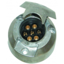 Socle 7 plots femelles en aluminium