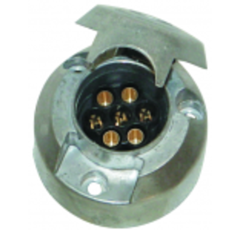 Socle 7 plots femelles en aluminium