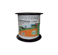 Elektroseil 200m weiß ca.6mm 6 Niro