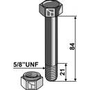 Boulon 5/8''UNF x 84 pour broyeur BOMFORD adaptable - Blacksteel©