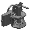 Zugmaul automatisch,W= 225 S32, Ø 31,5 mm Bolzen, Schwarz     