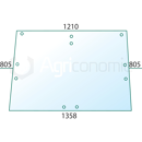 Pare-brise pour machine agricole DEUTZ-FAHR 520514 adaptable