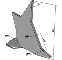Dent pour décompacteur GREAT PLAINS P10296 adaptable - Blacksteel©