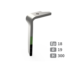 Zinken links AMAZONE Nachbau KE303 Hartmetall 2 Plättchen 954427