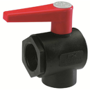 Vanne manuelle 2 voies polypropylène 1''1/4 F équerre