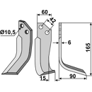 Fräsmesser Rechts 165 x 60 Goldoni Nachbau