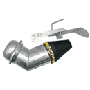 Coude avec cône caoutchouc et diffuseur sphérique 150 mm