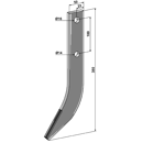 Fräshaken für Reihenfräse, Extreme aufgepanzert GRU14 Grimme, Gruse Nachbau