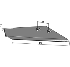 Aileron droite REGENT 871.12.14-1 adaptable