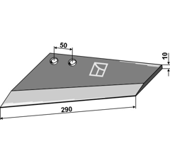 Aileron gauche pour RAZOL 3490 adaptable - BlackSteel©