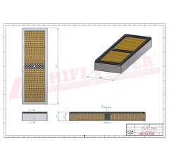 Filtre à air adaptable HIFI FILTER SC70038