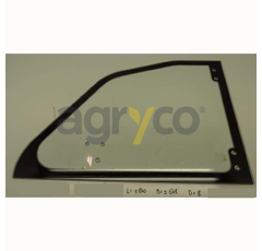 Vitre de porte supérieure - gauche - plate - claire pour téléscopique MERLO 56355 adaptable