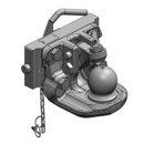 Kugeleinsatz Kugel 80,W= 255 S32, Schwarz  