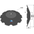 Disque crénelé ∅610x5 pour cover crop 41 x 41 adaptable - Blacksteel©
