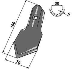 Soc standard 160 mm adaptable - Blacksteel©
