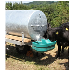 Abreuvoir double pour tonne à eau 55 litres FT55 | SUEVIA