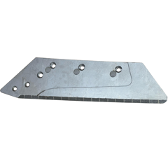 Soc carbure Gauche à pointe boulonnée 16" pour charrue KUHN HUARD 622137 adaptable - BlackSteel©