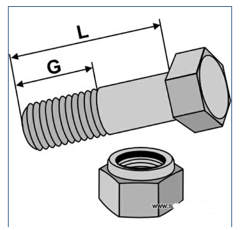 Boulon avec écrou de sécurité - M10x1x30 - 10.9