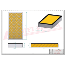 Filtre à air adaptable HIFI FILTER SC90245