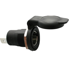 Prise bipolaire 2 plots cosse plate Ø 18,4 - JAEGER ERICH