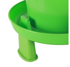 Lot de 4 pieds abreuvoir double cylindre ligne vert - CHICK'A