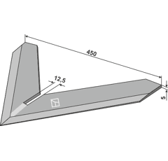 Reja binadora 450 x 5 mm para escardador STEKETEE 405745 adaptable - BlackSteel©