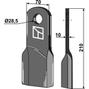 Couteau pour broyeur 210x70mm FISCHER adaptable - Blacksteel©
