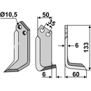 Fräsmesser - rechts BRE13R Breviglieri by Muzzi