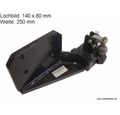 Zwangslenkung, rechts, Flanschmaß 140 x 80 mm 