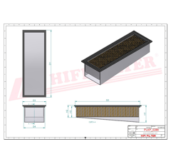 Filtre habitacle adaptable HIFI FILTER SC70107