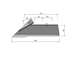Soc charrue droit NAUD 03055254D origine