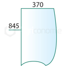 Vitre latérale Dr. pour machine agricole FENDT 210812010660 adaptable