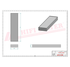 Filtre habitacle adaptable HIFI FILTER SC40004CAG