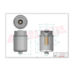 Filtre à gasoil adaptable HIFI FILTER SN70151