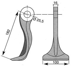 Marteau TR25 pour broyeur DESVOYS 4118B3 - BlackSteel©