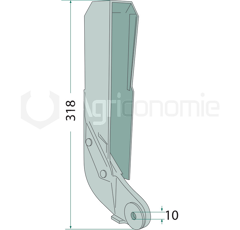 Soc complet pour semoir KVERNELAND AC850092 adaptable