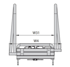Pince à balles carrées Ø 2100 mm - CAM adaptable
