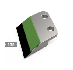 Bord d'attaque Droit 2 trous carbure et rechargement AGRISEM 28131 adaptable