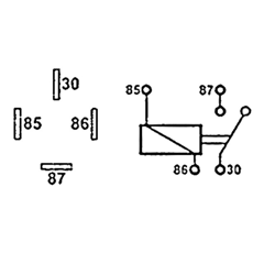 Relais 12 V - 70 A 4 bornes adaptable