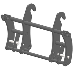 Interface d'accroche pour chargeur télescopique JCB adaptable