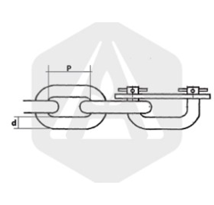 Maillon de raccordement 12 x 36 mm adaptable