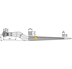 Dent de griffe pour chargeur BRESSEL & LADE 17045 adaptable - Blacksteel©