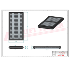 Filtre d'aération adaptable HIFI FILTER SAO7079