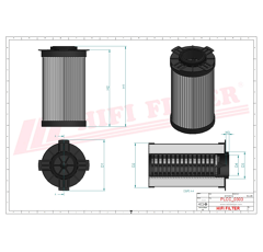 Filtre à gasoil adaptable HIFI FILTER SN40717
