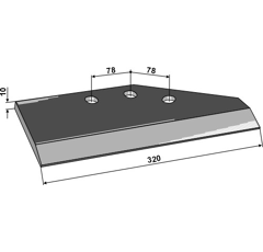 Aileron droite 51542 adaptable 