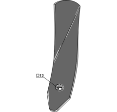 Déflecteur latéral gauche 420 x 80 mm KÖCKERLING 907024 - 506001 adaptable