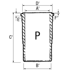 Zylinderlaufbuchse 131,49 x 232,38 mm Traktor JOHN DEERE R40615 - R55851 Nachbau