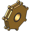 Noix à 7 empreintes 35 mm pour LUCAS adaptable