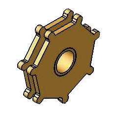 Noix à 7 empreintes 35 mm pour LUCAS adaptable