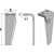 Dent droite pour herse rotative MURATORI 12012300 adaptable 